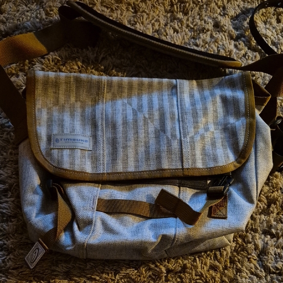 Timbuk2 Other - Timbuk2 Brown and Gray Striped Messenger Bag